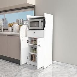 Studio Kook Malta Kitchen Mate | Kitchen Unit with Cabinet Storage and Drawer, Engineered Wood, Matte Finish (Moonshine White)-image-58