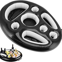 Proberos® Pool Drink Holder Floats, Inflatable Floating Drink Holder with 8 Holes Inflatable Pool Party Drink Floats Pool Accessories Floating Tray for Pools & Beach Swimming Pool hot tub-5