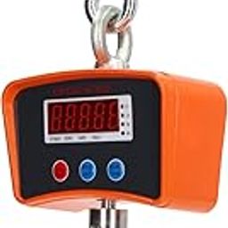 500KG 1100LB Digital Crane Scale, Thickened Case 100-240V Crane Scale Large LCD Display 3 Weighing Modes to Prevent Falling Heavy Duty for Industrial Use (EU Plug)-4