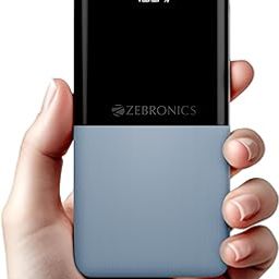 ZEBRONICS EnergiPod 10R1, Power Bank, 10000 mAh, 22.5W Super Fast Charging PD 3.0 (PPS), Dual Type C & USB Port, LED Percentage Indicator, for iPhone, Android, Tablets, Airpods (Blue)-28