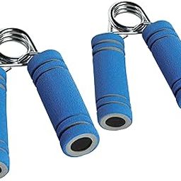 Nivia Foam Hand Grip Strengthener/Training/Hand Exercise/Hand Gripper/Forearm Exerciser for Finger Exercise/Gym Workout Equipment to Use in Home and Gym for Men/Women (Pack of 2) Blue-picture-19