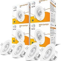 wipro Garnet 3W Round Led Wave Spotlight|Cob Spotlight for Ceiling|Neutral White Light (4000K)|Adjustable Design|Recessed Tiltable Downlighter for False Ceiling|Cutout-60 Mm|Pack of 4-image-44