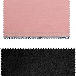 Polyviscose Trouser- 100% Cotton Shirt Fabric Combo Box (Unstitched, All Weather Fabric, (BLACK PANT+DARK PINK SHIRT)-image-68