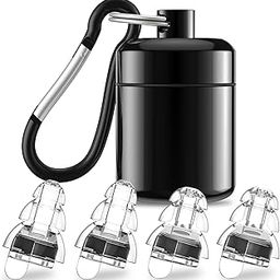 High Fidelity Concert Earplugs for Concerts Musicians，Earplugs for noise reduction，24db Advanced Filter Technology Ear Protection for Music Festivals,DJ's, Nightclub, Drummers - 2 Pairs（Black）-55