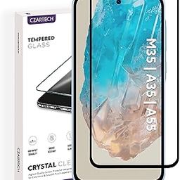 Czartech Tempered Glass Screen Guard Protector for Samsung Galaxy M35 5G | A35 5G | A55 5G (6.6 Inch) Edge to Edge Full Coverage 9H with Easy Cleaning Kit & Bubble-Free Installation-28