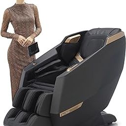 Lixo LI4405 Neo Full Body 4D Massage Chair - 24 Auto Wellness Modes, Voice Control, 10 Techniques, SL Track, LCD Controller, Bluetooth, Zero Gravity, Shortcut Buttons, Heating -Black-23