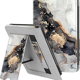 Fintie Stand Case for 6" Kindle Paperwhite (Fits 10th Generation 2018 and All Paperwhite Generations Prior to 2018) - Premium PU Leather Sleeve Cover with Card Slot and Hand Strap, Cloudy Marble-image-93