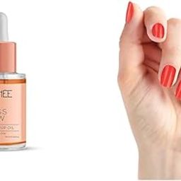RENEE Glass Glow Pre Make-up Oil Primer (30ml) Stick On Nails BN 07| 24 Reusable Artificial Fake Nail Set| Lightweight & Long Lasting| Easy To Use| Quick Fix For Festivals & Special Occasions-15