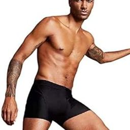 Baby & Sons Swimming Briefs, Male Men Waterproof Swim Underwear Boardshorts Swimming Competition Wear Trunks Briefs Shorts Pants, Check in Drop Down-image-3