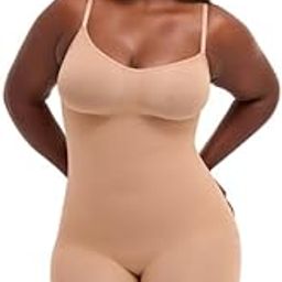 Women Seamless Mid-Thigh Full Body Shaper | Adjustable Straps | All-Over Shaping & Curve Enhancement | Invisible Under Clothing | Eco-Friendly Packaging-image-13