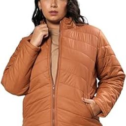Plus Women's Jacket For Casual Wear | High Neck | Long Sleeve | Regular Fit |Button Closure | Jacket Crafted With Comfort Fit For Everyday Wear-image-42