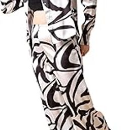 by The Indian Garage Co Women Regular and Flared Casual Two Tone Cuff Shirt and Pant Co-ords Set-image-94