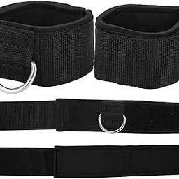 Yuecoom Ankle Straps, Fitness Ankle Straps with D Ring for Cable Machines, Gym Training Ankle Cuffs for Kickbacks, Glute Workouts, Leg Extensions-image-28