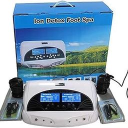 Ionic Dual Detox Foot detoxification SPA Machine Toxin remove machine Professional Spa Ionic + 2 Round Arrays+ 2 Belts Cleanse Ionic Device Music Relax Beauty Care Machine For Men and Women-image-44