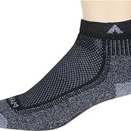 Cool Lite Hiker Quarter, 3-Pack Black/Grey LG (US Men's Shoe 9-12, Women's Shoe 10-13)-image-36