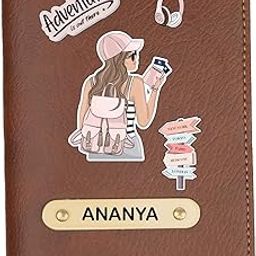 Customized Leather Unisex Passport Cover | Printed Leather Passport Holder with Name Engrave | Leather Passport Case Travel Accessories (Travel)-image-92