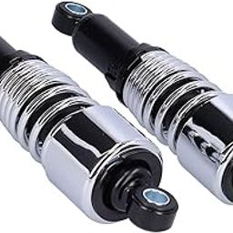 Shock Absorbers, Stainless Steel Simple and Fast to Install 10.5In Motorcycle Shocks Set for Xl883 Xl883R Xl1200R Xl1200L for Motorcycle(Black+Chrome)-image-35