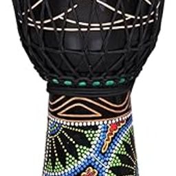 StarJam- Djembe 10 Inches Diameter X 20 Inches Height Mango Wood Djembe Drum - Black (10 x 20 Inches)-image-35