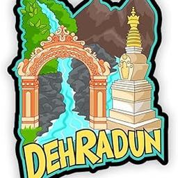 Gift Me Bazar Indian State Theme Wooden Fridge Magnet | Home & Kitchen Decor Gift Items | Magnet for Almirah Refrigerator Door Decor Sticker | Travel Souvenir (Dehradun Fridge Magnet)-image-70