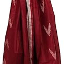 NR Handloom | Women's Handloom Linen Cotton Blend Bhagalpuri Ikkat Dupatta with Zari Designed Free Size_Color Variation-11