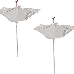 DHRUVS COLLECTION 925 Pure Silver Pair of Flower for Pooja/Temple Decor & Gifting Purpose - Set of 2-image-2