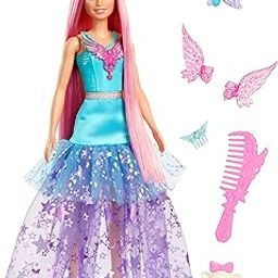 Barbie Doll with 2 Fantasy Pets & Dress, Malibu” Doll from A Touch of Magic™, 7-inch Long Hair​-image-25