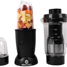 Kitchen Galaxy Bullet Mixer Grinder - 2 Jar Model + Juicer Jar,Matte Series,Charcoal Black Color,Powerful 400W 22000RPM motor,Full Copper winding,SS blades,2.5 Years warranty-image-76