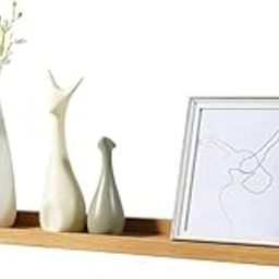 Jdav Wooden Floating Wall Shelf, 32 Inches Length, 40 lbs Weight Capacity, Oak-image-76