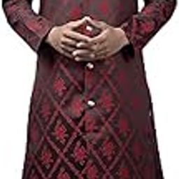 Mens Wedding Embrodery Work Sherwani-Set-image-1