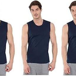 Men Cotton Vest Sleeveless White Pack of 3-picture-22