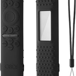 Oboe Silicone Tv Remote Cover Compatible with Samsung Smart Tv Remote 2025 Model TM2360 E Key Cover Protective Case with Lanyard (L-Black) [Remote NOT Included]-15