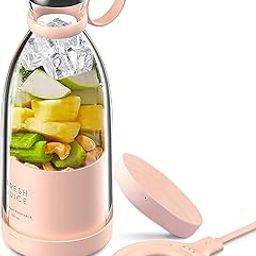 Portable Blender - Personal Travel Blender for Shakes and Smoothies - Smoothie Mini Blender for Home Sports Outdoors Gym - 350ml, 12oz, USB Rechargeable, Quiet, BPA-Free-15