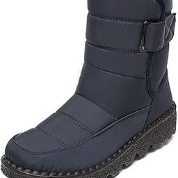 Snow Boots Women's Warm Plush Lined Ankle Wellington Boots Winter Waterproof Non-Slip Rubber Strong Grip Hiking Flat Classic Short Boots for Outdoor Hiking Ski Holiday Snowboard-image-2