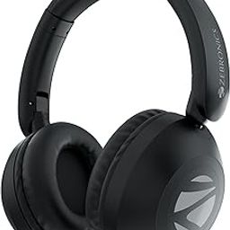 ZEBRONICS Boom Wired Headphone, Over Ear, in-Line MIC, Foldable, 1.5 Meter Cable, for 3.5mm (Mobile | Tablet | Laptop | MAC), Soft Cushion, 40mm Drivers (Black)-27