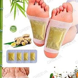 GREEVA Cleansing Detox Foot Patches pack of 20 pads foot cleaning detoxing pad (20 pad)-image-35