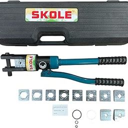 SKOLE Professional 16 Ton Hydraulic Crimping Tool 11 dies 16-300 mm2 for Copper, Aluminum Terminal Pliers YQK-300 hydraulic crimper-10