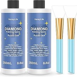 VansyLife Upgraded Diamond Painting Sealer (2 Pack, 500ml, Silicone, Multi-Material, Quick Drying, Easy to Use)-picture-19