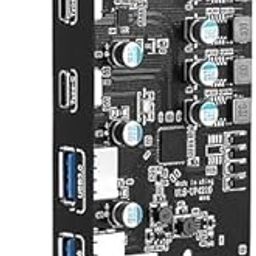 Mak World® 4 Ports PCI-E to USB3.0 Expansion Card (2 USB. Type-A and 2 USB Type-C Ports), Internal Converter PCI Express Expansion Car.d for Desktop PC Car.d, Support WindowsXP/7/8/10 and MAC OS-6