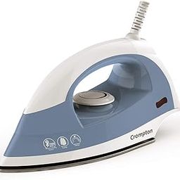 Crompton Brio 1000-Watts Dry Iron with Weilburger Coating (Sky Blue and White)-image-7
