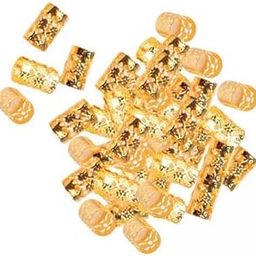 UJEAVETTE® 6x100 Pieces Dreadlocks Beads Metal Clips Cuffs Rings for Braids Hair Braiding Style A-14