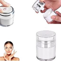 30 ML Empty Airless Makeup Cosmetic Jar Container with Press Pump Airless Pump Jars, The Best Refillable Container Jar for Leak Proof Portable Travel Size Container, Cream Beauty Products-4
