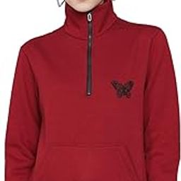 kotty Women GreyFull Sleeve Embroidery Sweatshirt-picture-15
