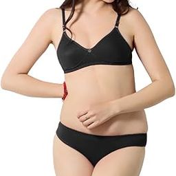 Non-Wired Bra & Panty Set-image-57