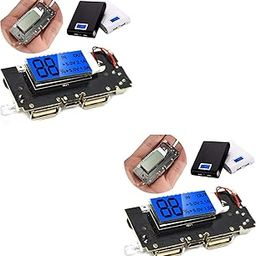 xcluma Dual USB 5V 1A 2.1A Mobile Power Bank 18650 Battery Charger PCB Module Board (Pack of 2)-image-43