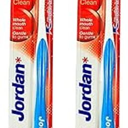 Jordan Step 1 Baby Toothbrush, Soft Bristles for 0-2 Years, BPA-free, Multicolour (Total Clean,(Soft), Pack Of 2.)-50