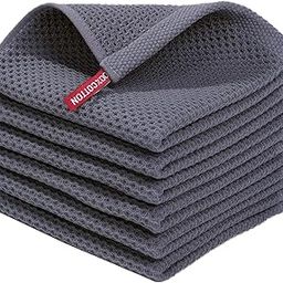 The Artment 100% Cotton Waffle Weave Kitchen Dish Cloth, Ultra Soft Absorbent Quick Drying Dish Towels (Set of 6)-10