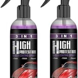 Hk 3 In 1 High Protection Fast Car Ceramic Coating Spray, Plastic Parts Refurbisher, Fast Fine Scratch Repair, Car Scratch Repair Spray, 200Ml, Pack Of 2, Multicolor-picture-24