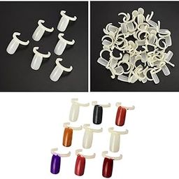 UJEAVETTE® 200Pcs Nail Art Color Pops Display Card Ring Polish UV Gel Tip Showing Tool-image-42