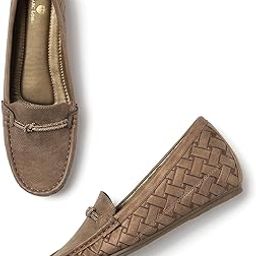 Women Comfortable Heeles Textured Loafer Shoes Casual & Formal Footwear-image-92