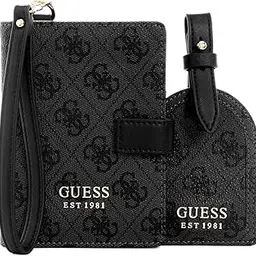 guess Coal Logo Printed Orlina Passport Case With Luggage Tag-picture-11